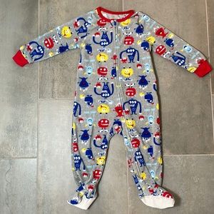 Monster footie pajamas, 18M. Free to bundle!